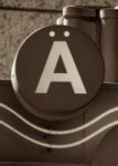The Letter a_19 - Accent - Sepia Tone