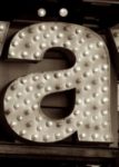 The Letter a_1 - Accent - Sepia Tone