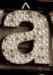 The Letter a_2 - Accent - Sepia Tone