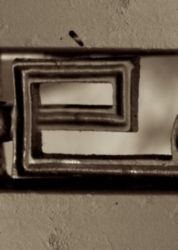 The Letter e_3 - Accent - Sepia Tone