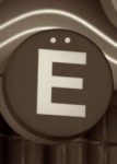 The Letter e_8 - Accent - Sepia Tone
