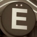 The Letter e_8 - Accent - Sepia Tone