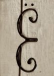 The Letter e_9 - Accent - Sepia Tone