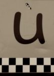 The Letter u_2 - Accent - Sepia Tone