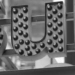 The Letter u_4 - Accent - Black & White