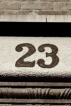 The Letter 23 - NYC - Sepia Tone