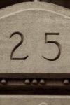 The Letter 25 - NYC - Sepia Tone