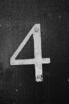 The Letter 4 - NYC - Black & White