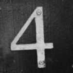 The Letter 4 - NYC - Black & White