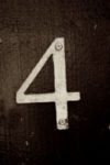 The Letter 4 - NYC - Sepia Tone