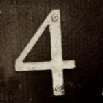 The Letter 4 - NYC - Sepia Tone