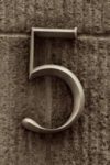 The Letter 5_1 - NYC - Sepia Tone