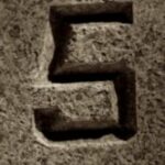 The Letter 5_3 - NYC - Sepia Tone