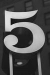The Letter 5 - NYC - Black & White