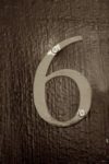 The Letter 6 - NYC - Sepia Tone
