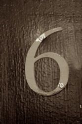 The Letter 6 - NYC - Sepia Tone
