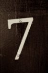 The Letter 7 - NYC - Sepia Tone