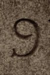 The Letter 9 - NYC - Sepia Tone