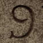 The Letter 9 - NYC - Sepia Tone