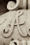 The Letter a_13 - London - Sepia Tone