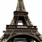 The Letter a_1 - PARIS - Sepia Tone