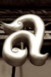 The Letter a_3 - London - Sepia Tone