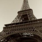 The Letter a_4 - PARIS - Sepia Tone