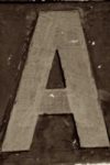 The Letter a_7 - NYC - Sepia Tone