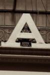 The Letter a_8 - NYC - Sepia Tone