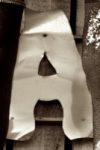 The Letter a_9 - London - Sepia Tone
