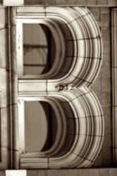 The Letter b_11 - London - Sepia Tone
