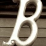 The Letter b_3 - London - Sepia Tone
