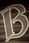 The Letter b_3 - PARIS - Sepia Tone