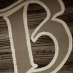 The Letter b_3 - PARIS - Sepia Tone