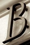 The Letter b_5 - London - Sepia Tone