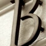 The Letter b_5 - London - Sepia Tone