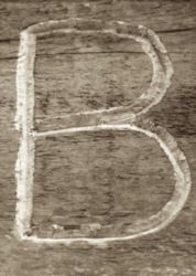 The Letter b_5 - Toronto - Sepia Tone