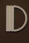 The Letter d_1 - NYC - Sepia Tone