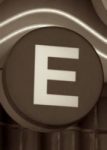 The Letter e_5 - NYC - Sepia Tone