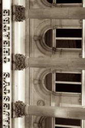The Letter e_7 - London - Sepia Tone