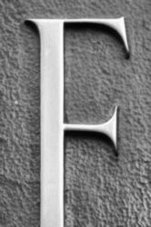 The Letter f_3 - London - Black & White