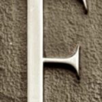 The Letter f_3 - London - Sepia Tone