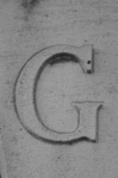 The Letter g_8 - London - Black & White