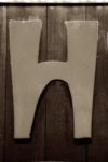 The Letter h_7 - PARIS - Sepia Tone
