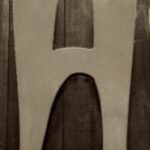 The Letter h_7 - PARIS - Sepia Tone