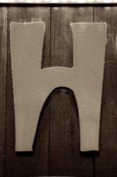The Letter h_7 - PARIS - Sepia Tone