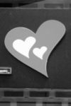 The Letter heart_2 - London - Black & White