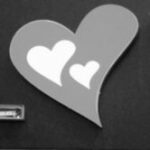 The Letter heart_2 - London - Black & White