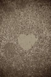 The Letter heart_2 - PARIS - Sepia Tone