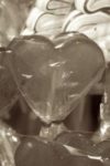 The Letter heart_3 - PARIS - Sepia Tone